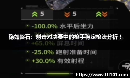 稳如磐石：射击对决赛中的枪手稳定枪法分析 !